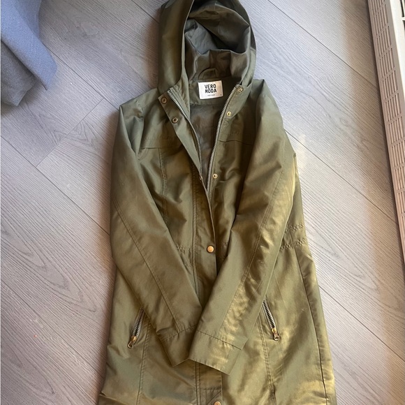 Vero Moda Olive Green Hooded Jacket - Picture 3 of 5
